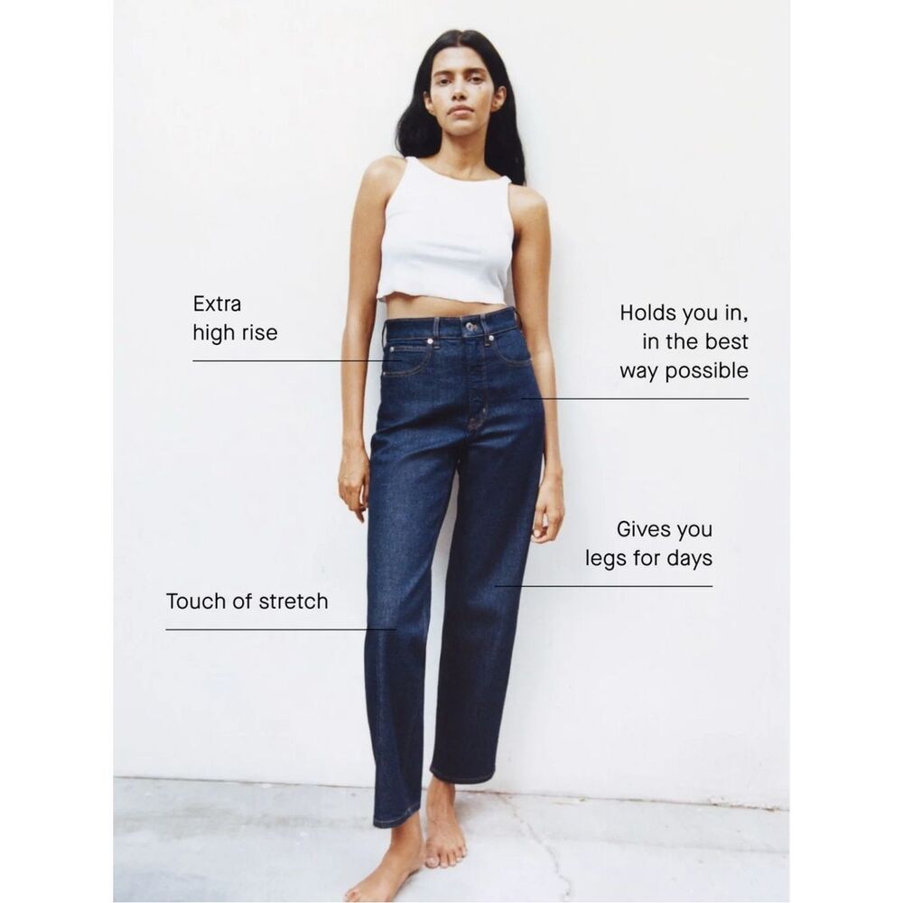 New Everlane THE WAY-HIGH® JEAN in Vintage Indigo Size 26